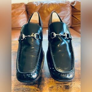 Gucci Horsebit Loafers Black fo Men 11.5 D Leather Dress Shoes Tom Ford 110 0197